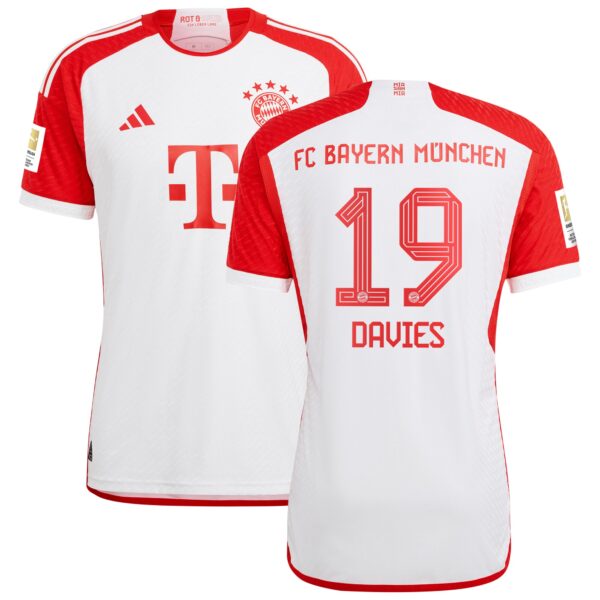 Alphonso Davies Bayern Munich 2023/24 Home Authentic Jersey - White