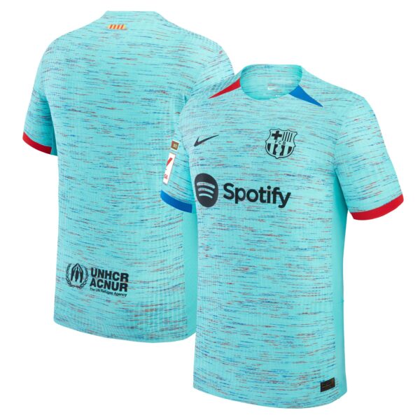 Barcelona 2023/24 Third Authentic Jersey - Aqua