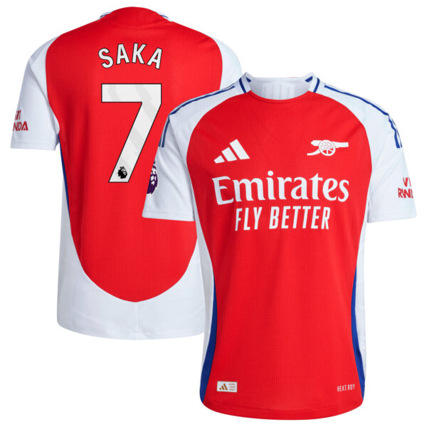 Bukayo Saka Arsenal 2024/25 Home Authentic Player Jersey – Red