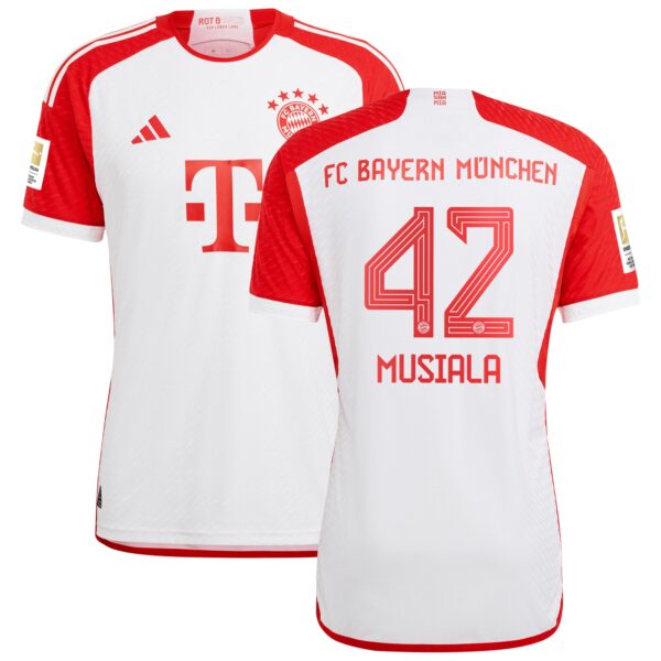 Jamal Musiala Bayern Munich 2023/24 Home Authentic Jersey - White