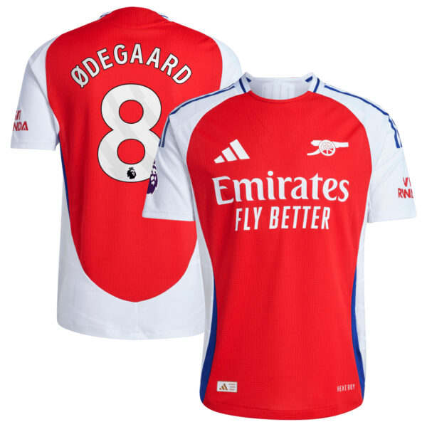 Martin Odegaard Arsenal 2024/25 Home Authentic Player Jersey – Red