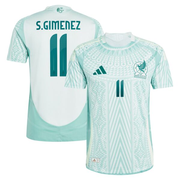 Santiago Giménez Mexico National Team 2024 Away Authentic Player Jersey - Green