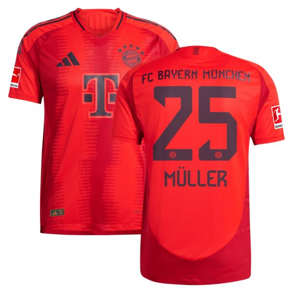 Thomas Müller Bayern Munich 2024/25 Home Authentic Player Jersey - Red