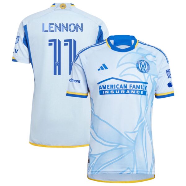 Atlanta United Fc 2024 The Resurgens Kit Authentic Jersey Light Blue 11 Lennon