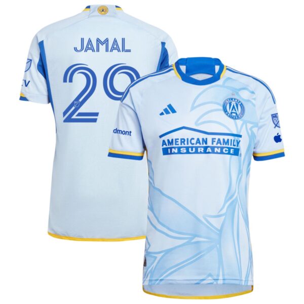 Atlanta United Fc 2024 The Resurgens Kit Authentic Jersey Light Blue 29 Jamal