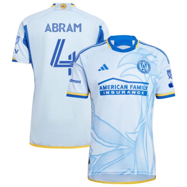 Atlanta United Fc 2024 The Resurgens Kit Authentic Jersey Light Blue 4 Abram