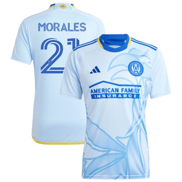 Atlanta United Fc 2024 The Resurgens Kit Jersey Light Blue 21 Morales 201113213