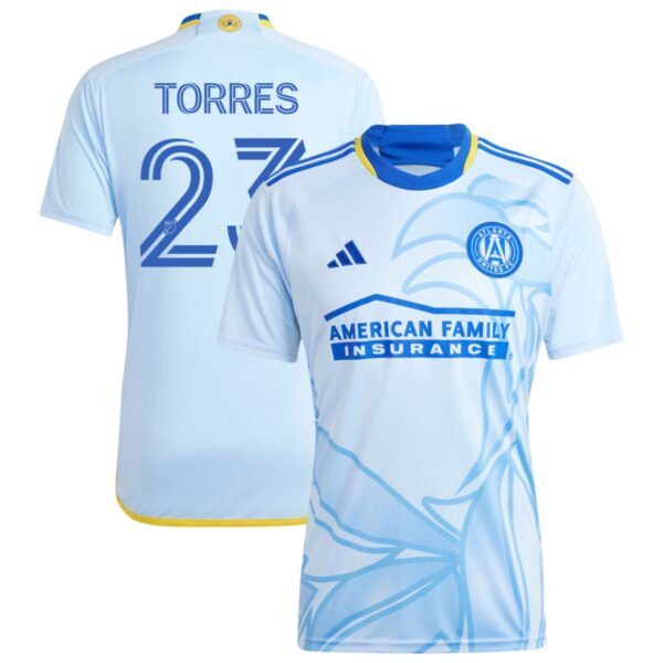 Atlanta United Fc 2024 The Resurgens Kit Jersey Light Blue 23 Torres 201113213