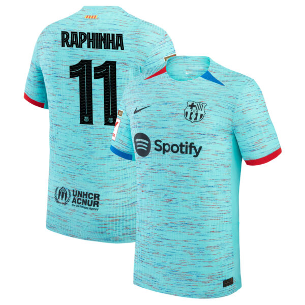 barcelona 2023 24 third authentic jersey aqua 11 raphinha