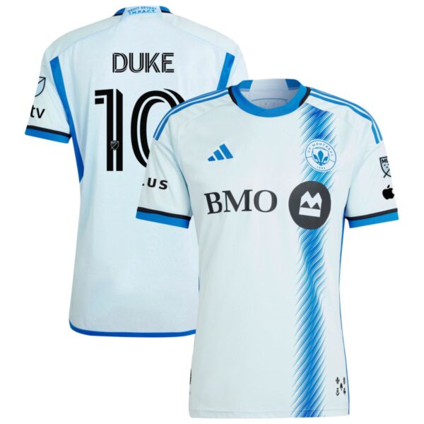 Cf Montreal 2024 La Main Authentic Jersey Light Blue 10 Duke