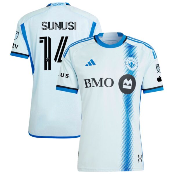 Cf Montreal 2024 La Main Authentic Jersey Light Blue 14 Sunusi