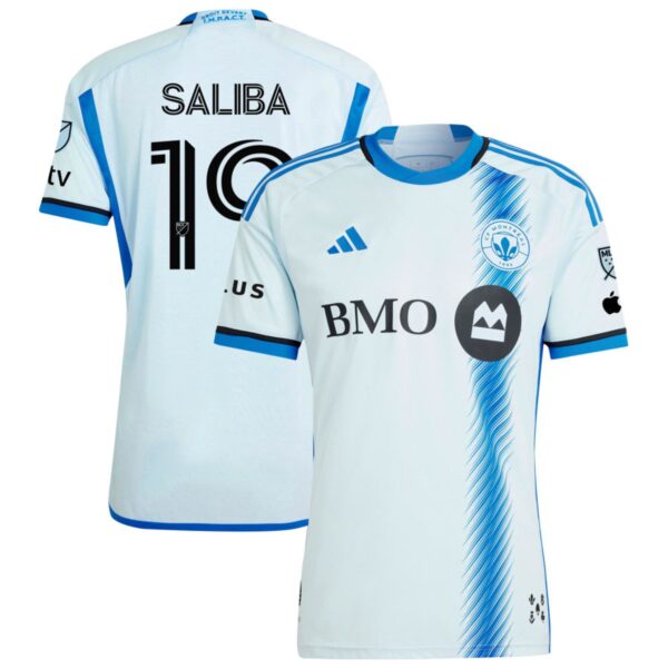 Cf Montreal 2024 La Main Authentic Jersey Light Blue 19 Saliba