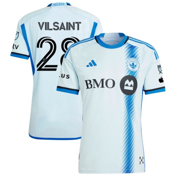 Cf Montreal 2024 La Main Authentic Jersey Light Blue 28 Vilsaint