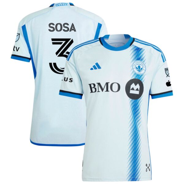 Cf Montreal 2024 La Main Authentic Jersey Light Blue 3 Sosa