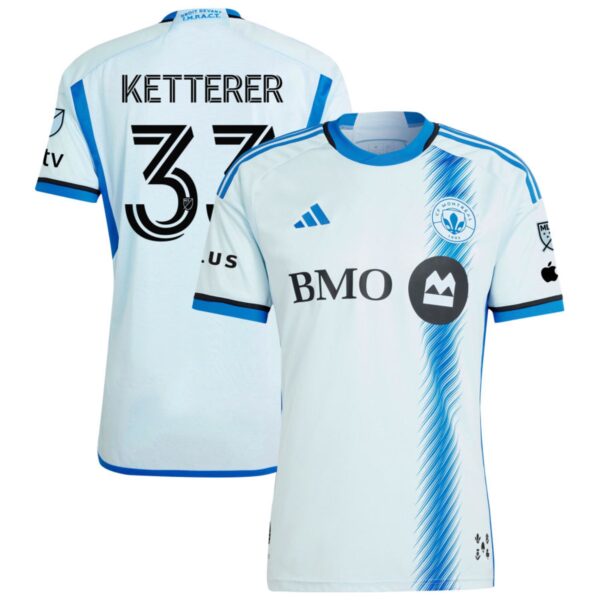 Cf Montreal 2024 La Main Authentic Jersey Light Blue 33 Ketterer