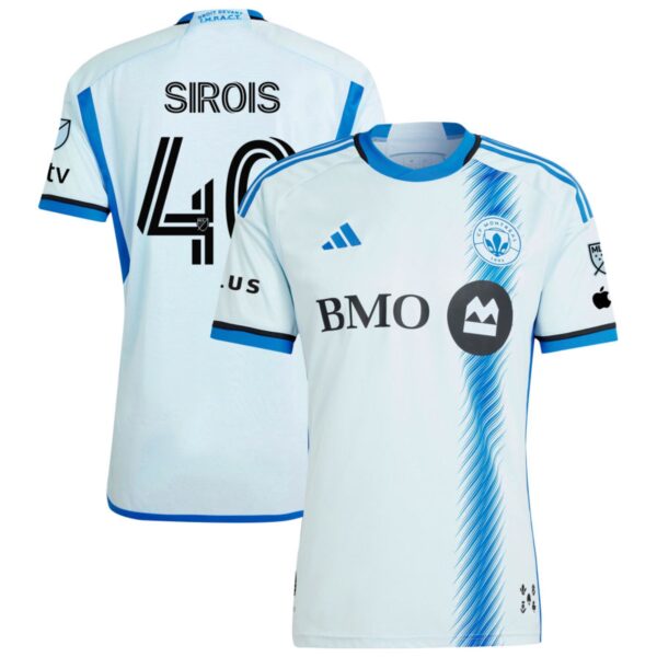 Cf Montreal 2024 La Main Authentic Jersey Light Blue 40 Sirois