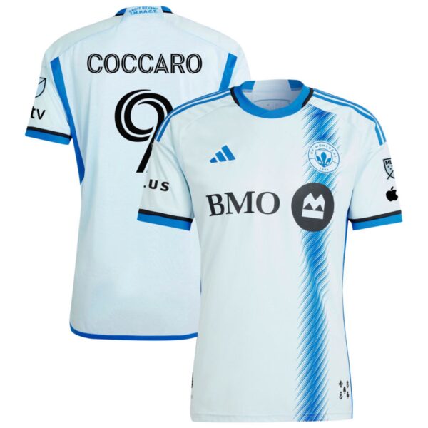 Cf Montreal 2024 La Main Authentic Jersey Light Blue 9 Coccaro