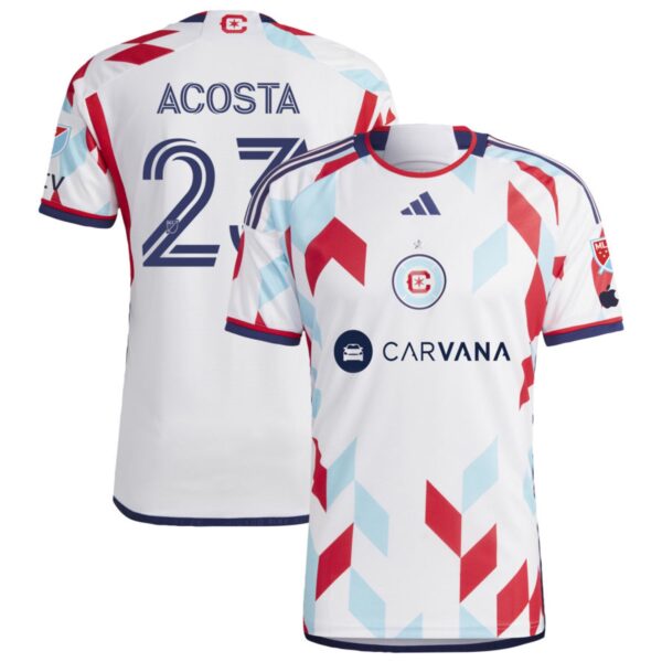 Chicago Fire 2024 A Kit For All Authentic Jersey White 23 Acosta