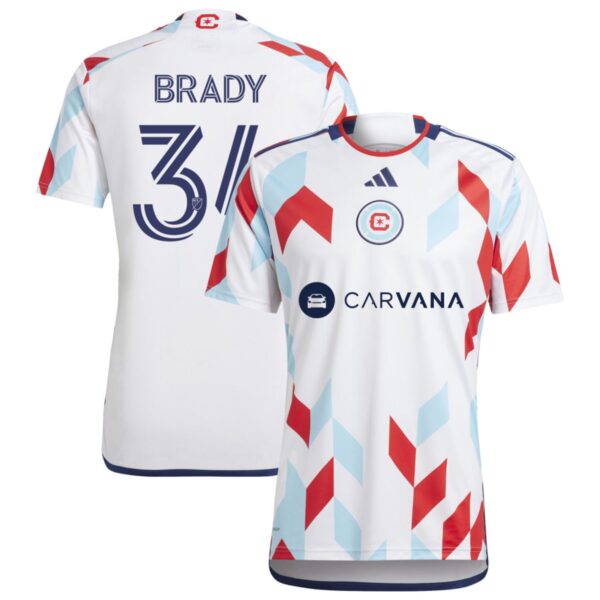 chicago fire 2024 a kit for all jersey white 34 brady 201177063