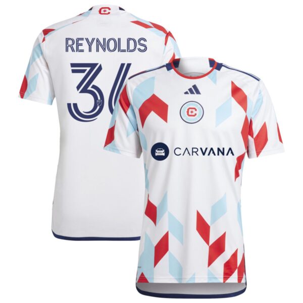 chicago fire 2024 a kit for all jersey white 36 reynolds 201177063