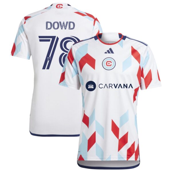 chicago fire 2024 a kit for all jersey white 78 dowd 201177063