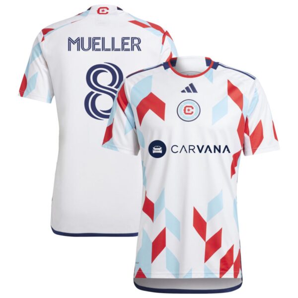 chicago fire 2024 a kit for all jersey white 8 mueller 201177063