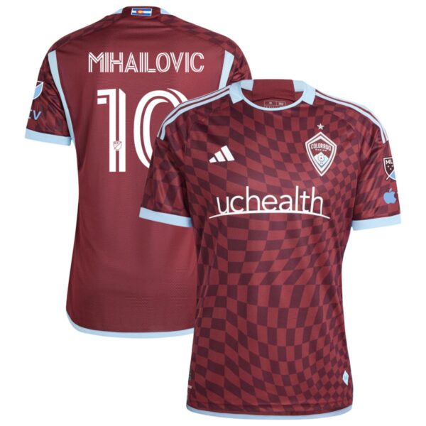 Colorado Rapids 2024 One Flag Kit Authentic Jersey Burgundy 10 Mihailovic