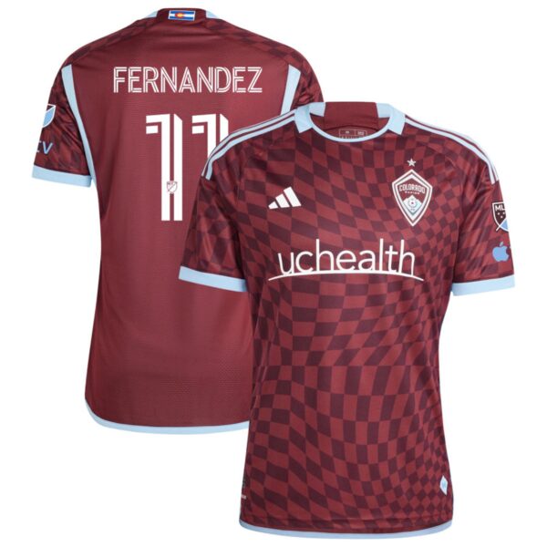 Colorado Rapids 2024 One Flag Kit Authentic Jersey Burgundy 11 Fernandez