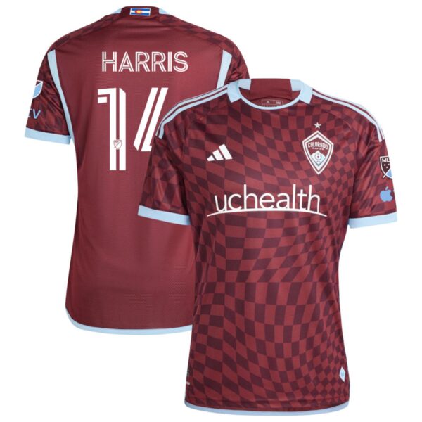 Colorado Rapids 2024 One Flag Kit Authentic Jersey Burgundy 14 Harris