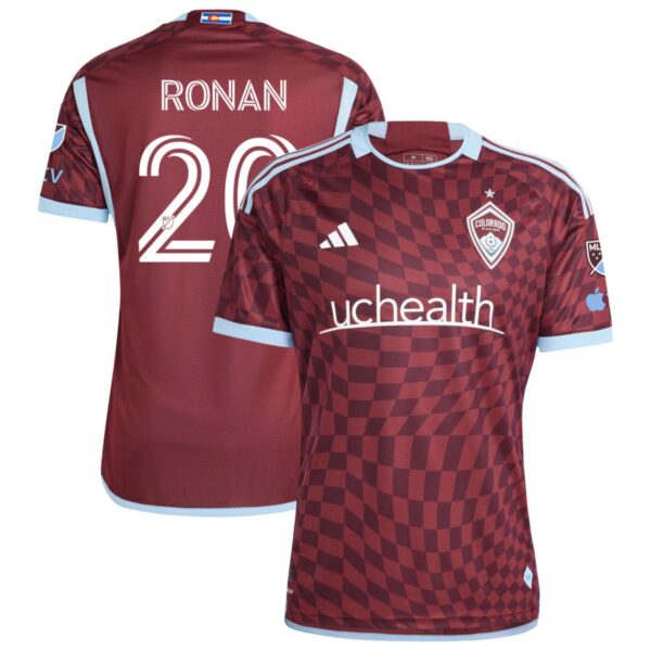 Colorado Rapids 2024 One Flag Kit Authentic Jersey Burgundy 20 Ronan