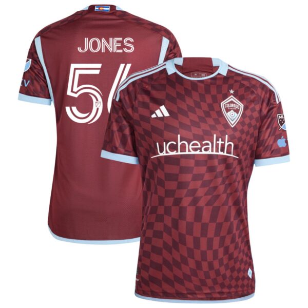 Colorado Rapids 2024 One Flag Kit Authentic Jersey Burgundy 56 Jones