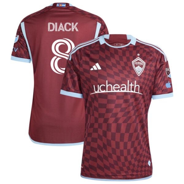 Colorado Rapids 2024 One Flag Kit Authentic Jersey Burgundy 8 Diack