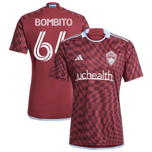 colorado rapids 2024 one flag kit jersey burgundy 64 bombito 201110892