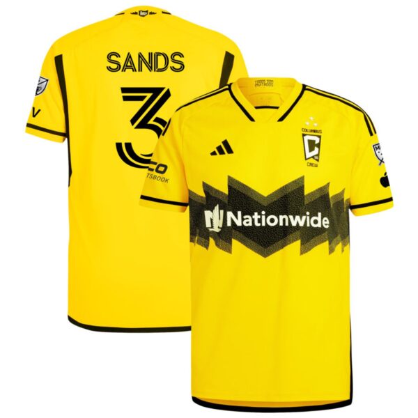 Columbus Crew 2024 The Home Kit Authentic Jersey Yellow 3 Sands