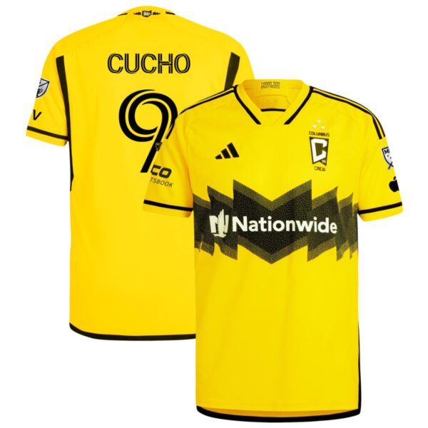 Columbus Crew 2024 The Home Kit Authentic Jersey Yellow 9 Cucho