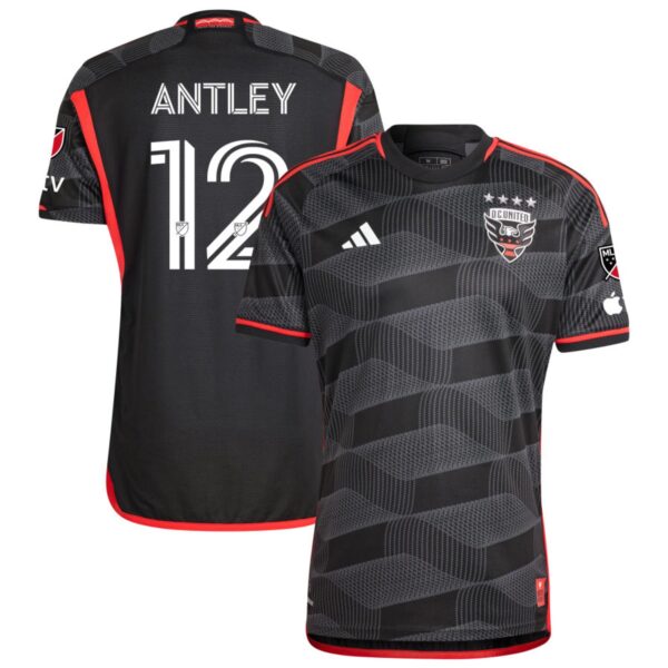 D C United 2024 The Icon Kit Authentic Jersey Black 12 Antley