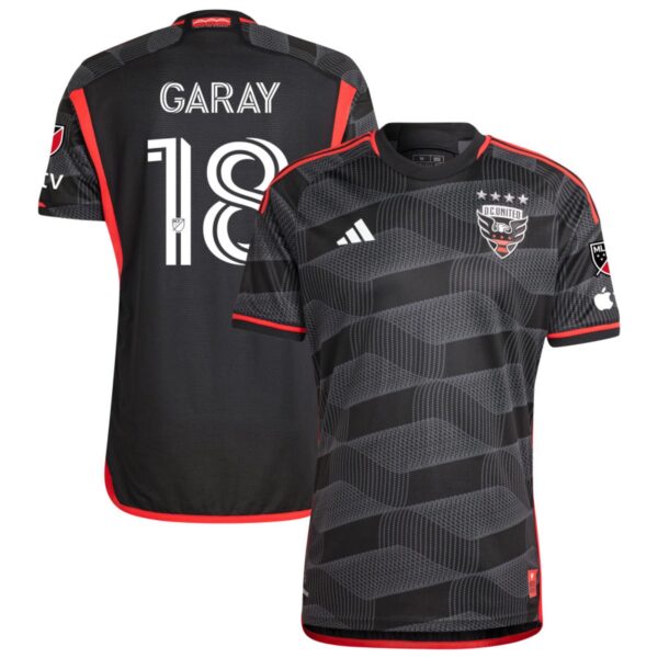 D C United 2024 The Icon Kit Authentic Jersey Black 18 Garay