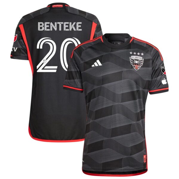 D C United 2024 The Icon Kit Authentic Jersey Black 20 Benteke