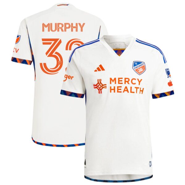 Fc Cincinnati 2024 The Canvas Kit Authentic Jersey White 32 Murphy