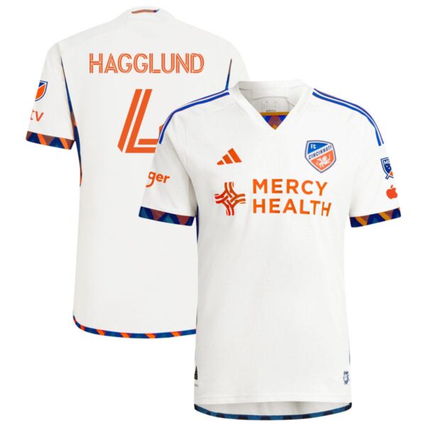 Fc Cincinnati 2024 The Canvas Kit Authentic Jersey White 4 Hagglund