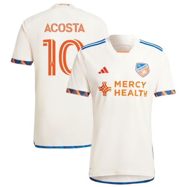 fc cincinnati 2024 the canvas kit jersey white 10 acosta 201113216