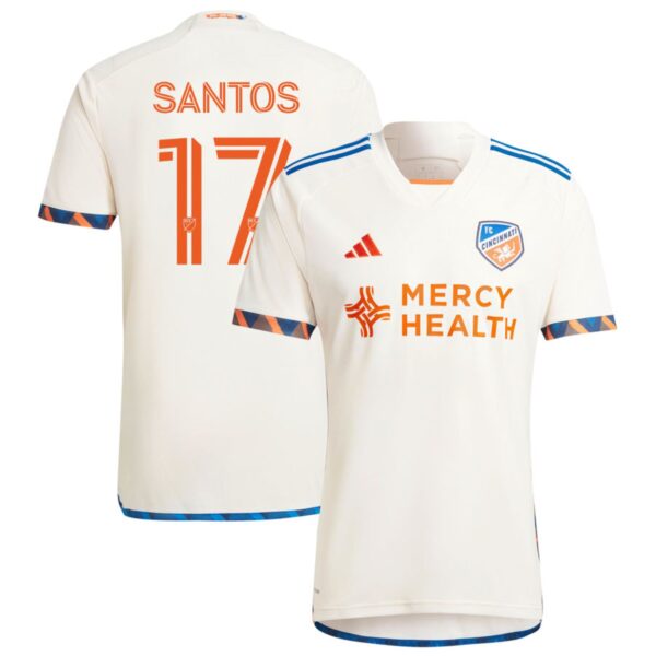 fc cincinnati 2024 the canvas kit jersey white 17 santos 201113216