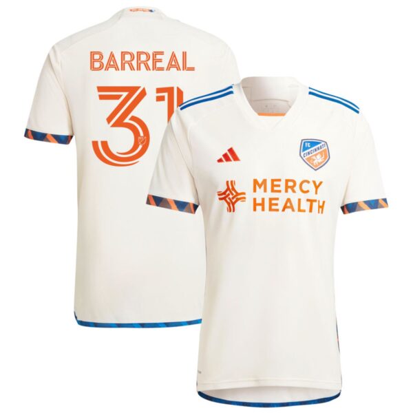 fc cincinnati 2024 the canvas kit jersey white 31 barreal 201113216