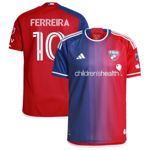 Fc Dallas 2024 After Burner Authentic Jersey Navy 10 Ferreira