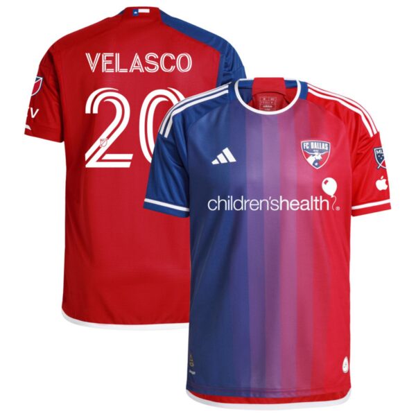 Fc Dallas 2024 After Burner Authentic Jersey Navy 20 Velasco