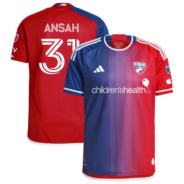 Fc Dallas 2024 After Burner Authentic Jersey Navy 31 Ansah