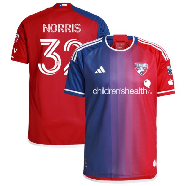 Fc Dallas 2024 After Burner Authentic Jersey Navy 32 Norris