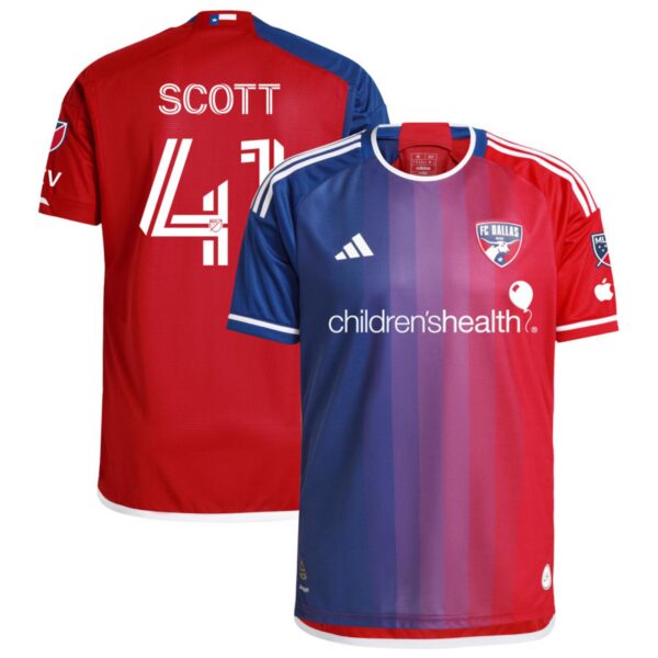 Fc Dallas 2024 After Burner Authentic Jersey Navy 41 Scott