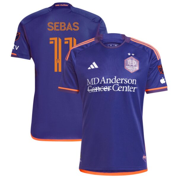 Houston Dynamo Fc 2024 Still Holdin Authentic Jersey Purple 11 Sebas