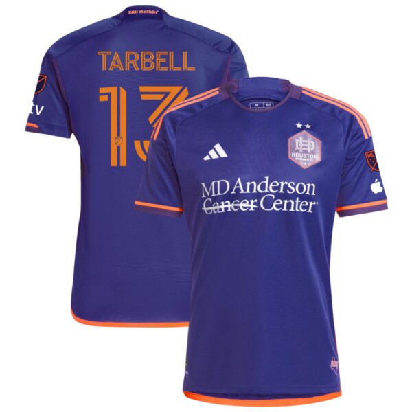 Houston Dynamo Fc 2024 Still Holdin Authentic Jersey Purple 13 Tarbell